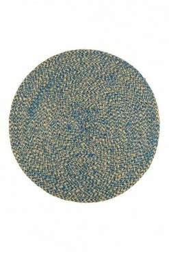 The Home Collection Woven Jute Placemat 38 Cm In Cornflower