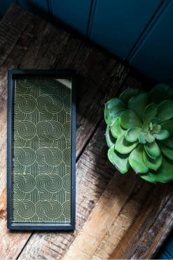 The Home Collection Gatsby Trinket Tray With Swirl Print