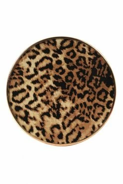 The Home Collection Set of 4 Leopard Print Coasters