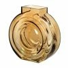 The Home Collection Round Amber Glass Vase 1 The Home Collection Round Amber Glass Vase