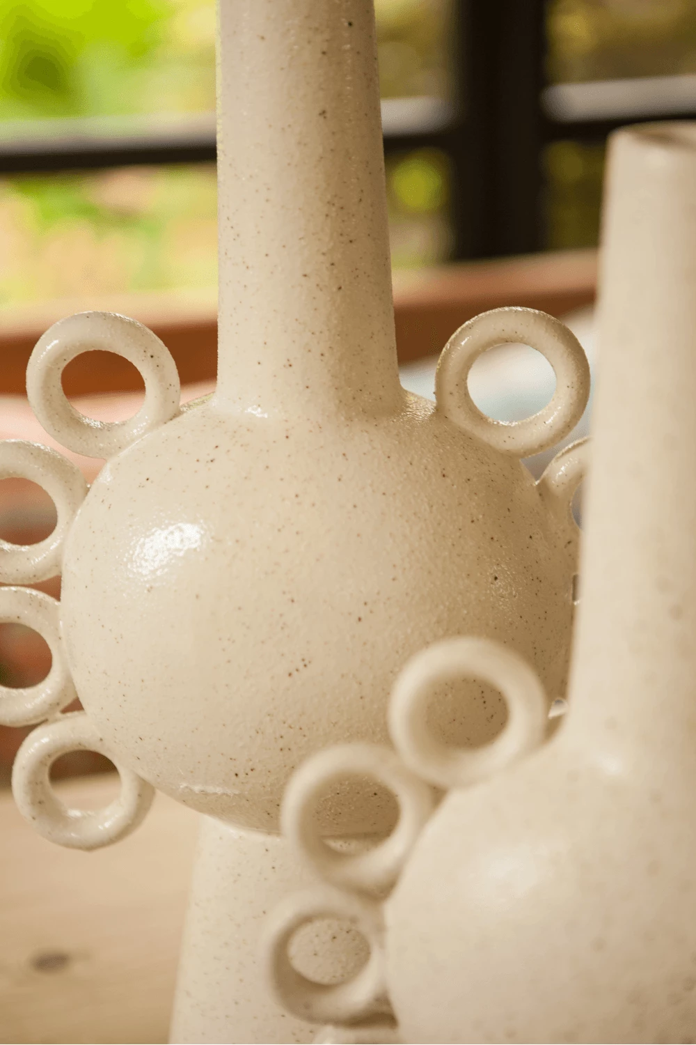 The Home Collection Cream Loop Ceramic Vase - Large 4 The Home Collection Cream Loop Ceramic Vase - Large