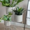 The Home Collection Essence Round Set Of 3 Plant Pot On Stands 2 The Home Collection Essence Round Set Of 3 Plant Pot On Stands