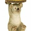 The Home Collection Koala Holding Trunk Slice Side Table
