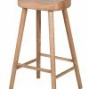 The Home Collection Low Weathered Oak Farmhouse Stool