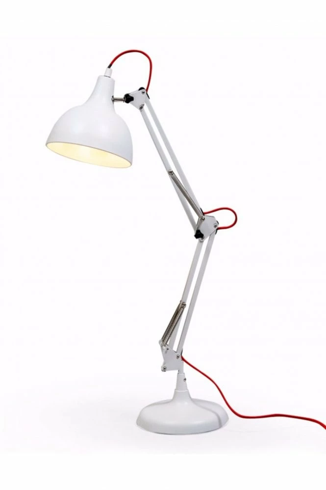 The Home Collection White Traditional Desk Lamp 3 The Home Collection White Traditional Desk Lamp