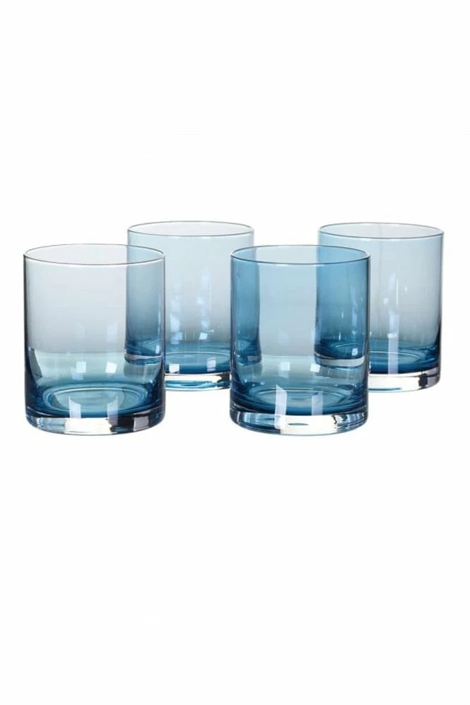 The Home Collection Set Of 4 Blue Tumblers 3 The Home Collection Set Of 4 Blue Tumblers
