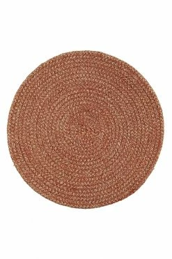 The Home Collection Woven Jute Placemats Set Of 4 In Brick