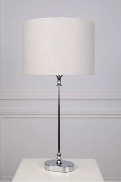 The Home Collection Hereford Straight Drum Shade Hessian