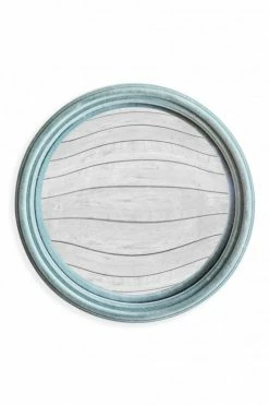 The Home Collection Flock Thin Framed Convex Mirror