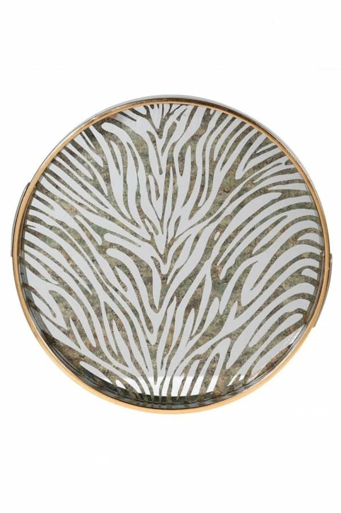 The Home Collection Zebra Pattern Tray 3 The Home Collection Zebra Pattern Tray