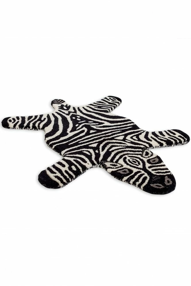 The Home Collection Hand Tufted Zebra Woollen Rug 3 The Home Collection Hand Tufted Zebra Woollen Rug