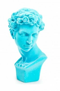 The Home Collection Flock Classic Bust Figure In Teal