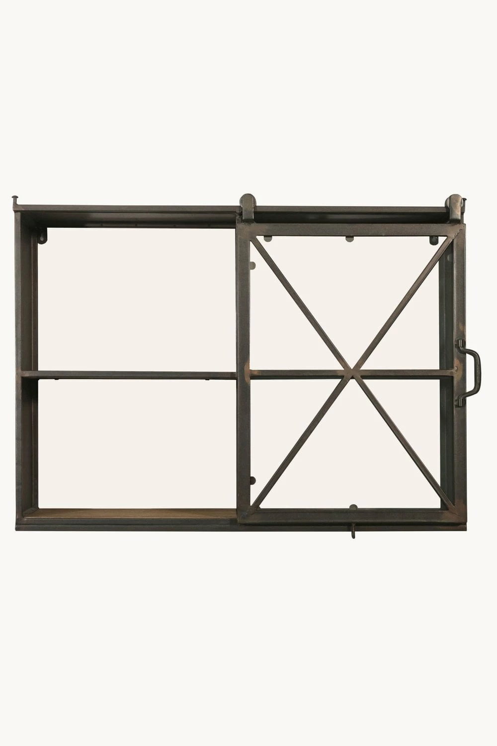 The Home Collection Granville Iron And Glass Storage Wall Unit 4 The Home Collection Granville Iron And Glass Storage Wall Unit