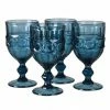 The Home Collection Set Of 4 Blue Wine Goblets 2 The Home Collection Set Of 4 Blue Wine Goblets