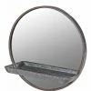 The Home Collection Round Wall Mirror With Shelf 2 The Home Collection Round Wall Mirror With Shelf