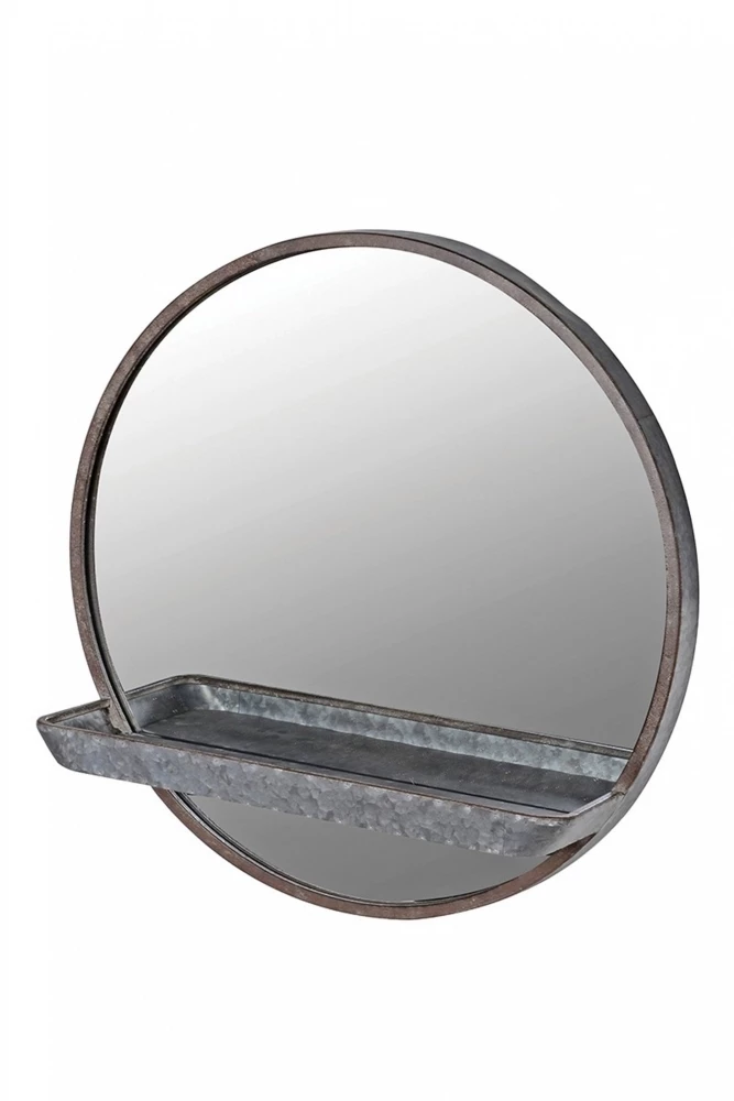 The Home Collection Round Wall Mirror With Shelf 3 The Home Collection Round Wall Mirror With Shelf