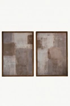 The Home Collection Brookby Set Of 2 Monochrome Framed Wall Art