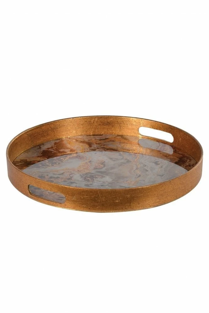 The Home Collection Marble Effect Round Tray 3 The Home Collection Marble Effect Round Tray