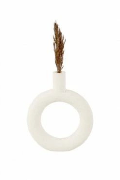 The Home Collection Vase Round Ring - Ivory