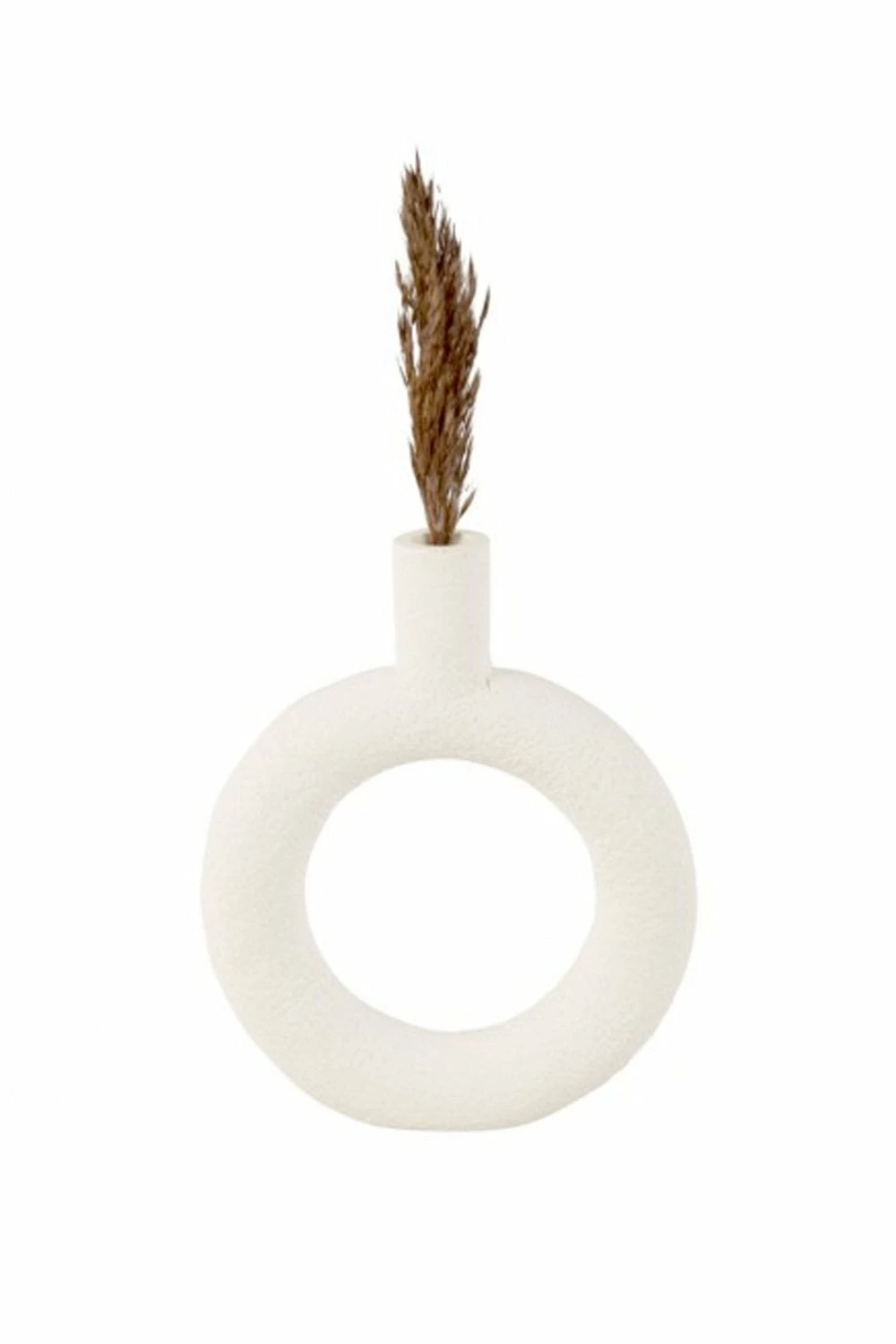 The Home Collection Vase Round Ring - Ivory 4 The Home Collection Vase Round Ring - Ivory