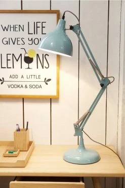 The Home Collection Sky Blue Traditional Desk Lamp
