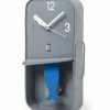 The Home Collection Grey Metal Sardine Tin Pendulum Wall Clock