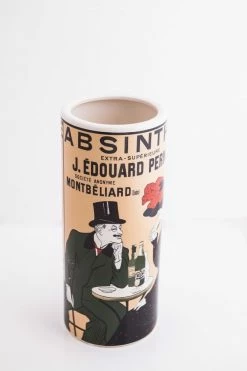 The Home Collection Absinthe Poster Ceramic Vase