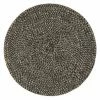 The Home Collection Woven Jute Placemat 38 Cm In Jet Black