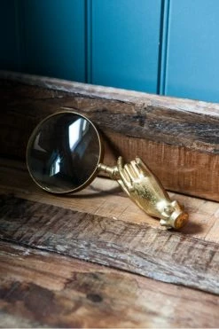 The Home Collection Gold Hand Magnifying Glass