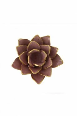 The Home Collection Soft Pink Flower Porcelain Candle Holder