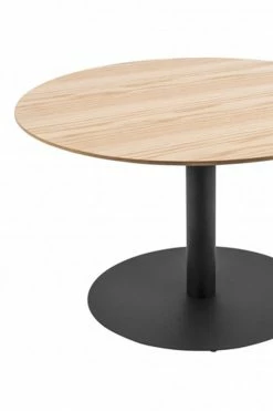 The Home Collection Coffee Table Dot Steel In Oak Veneer