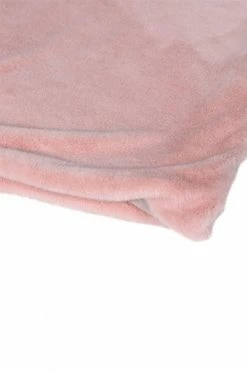 The Home Collection Soft Pink Faux Fur Throw