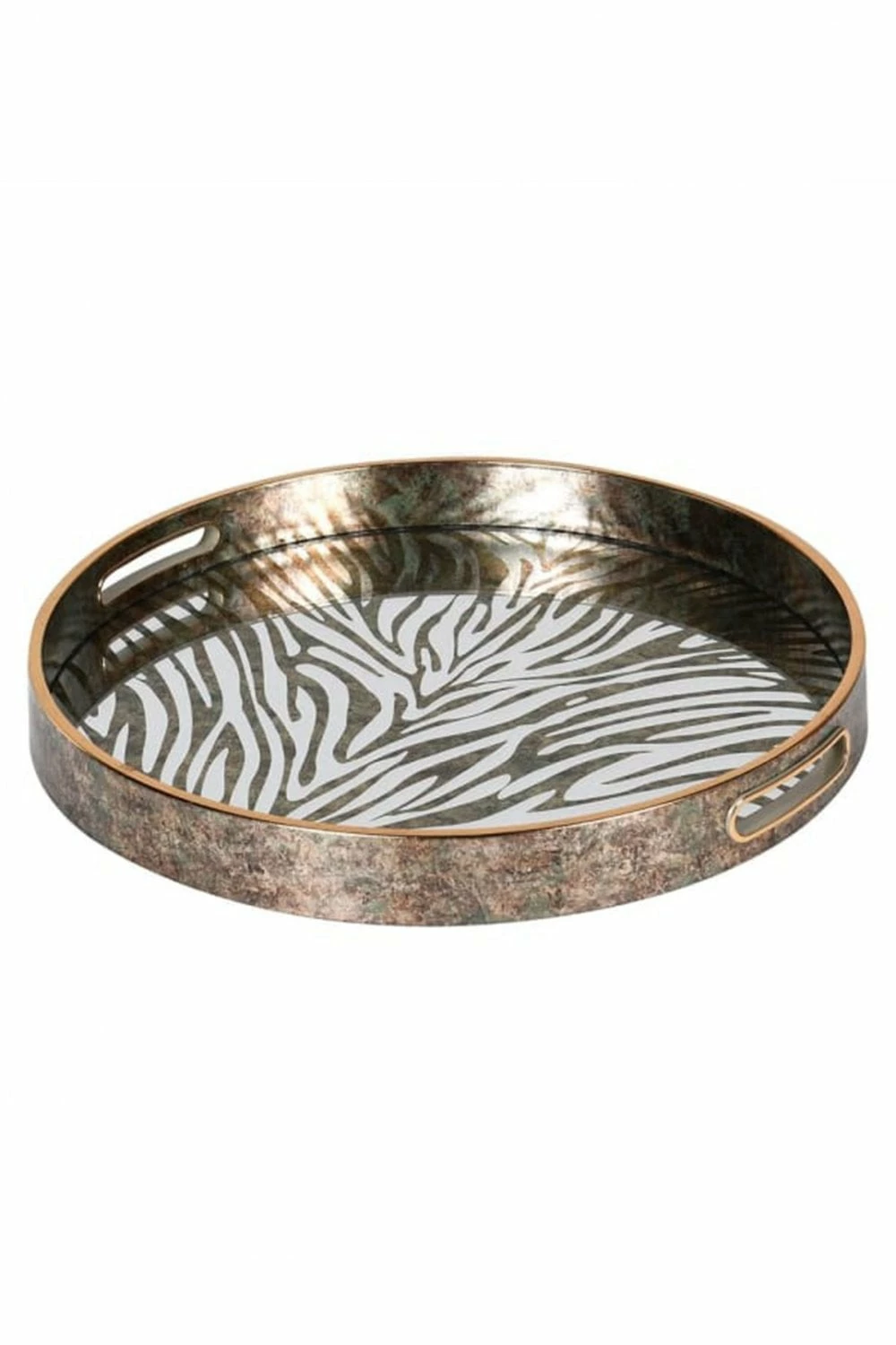 The Home Collection Zebra Pattern Tray 4 The Home Collection Zebra Pattern Tray
