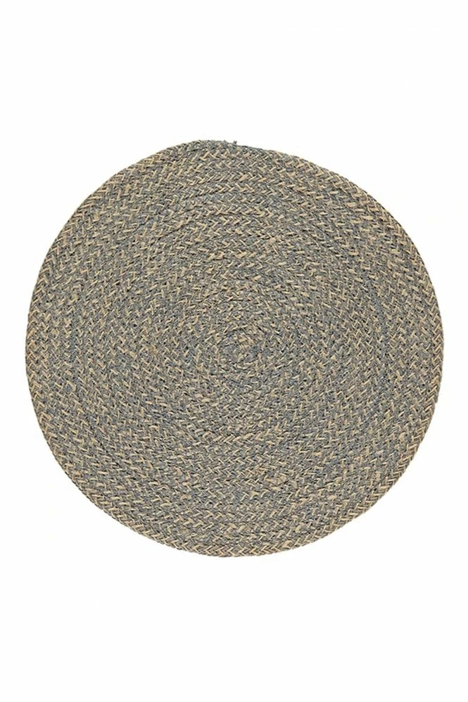 The Home Collection Woven Jute Placemat 38 Cm In Gull Grey 3 The Home Collection Woven Jute Placemat 38 Cm In Gull Grey