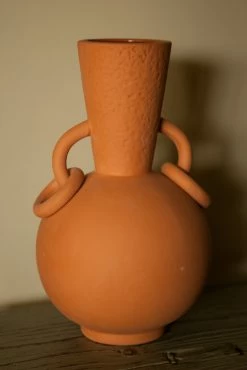 The Home Collection Terra Cotta Vase With Round Handle 10 The Home Collection Terra Cotta Vase With Round Handle