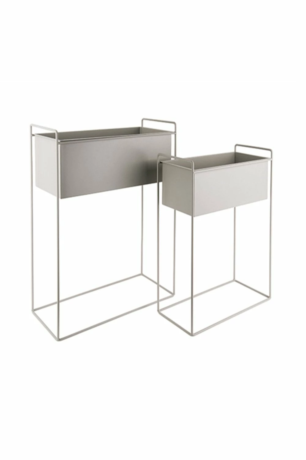 The Home Collection Essence Rectangular Set Of 2 Plant Pots On Stands 4 The Home Collection Essence Rectangular Set Of 2 Plant Pots On Stands