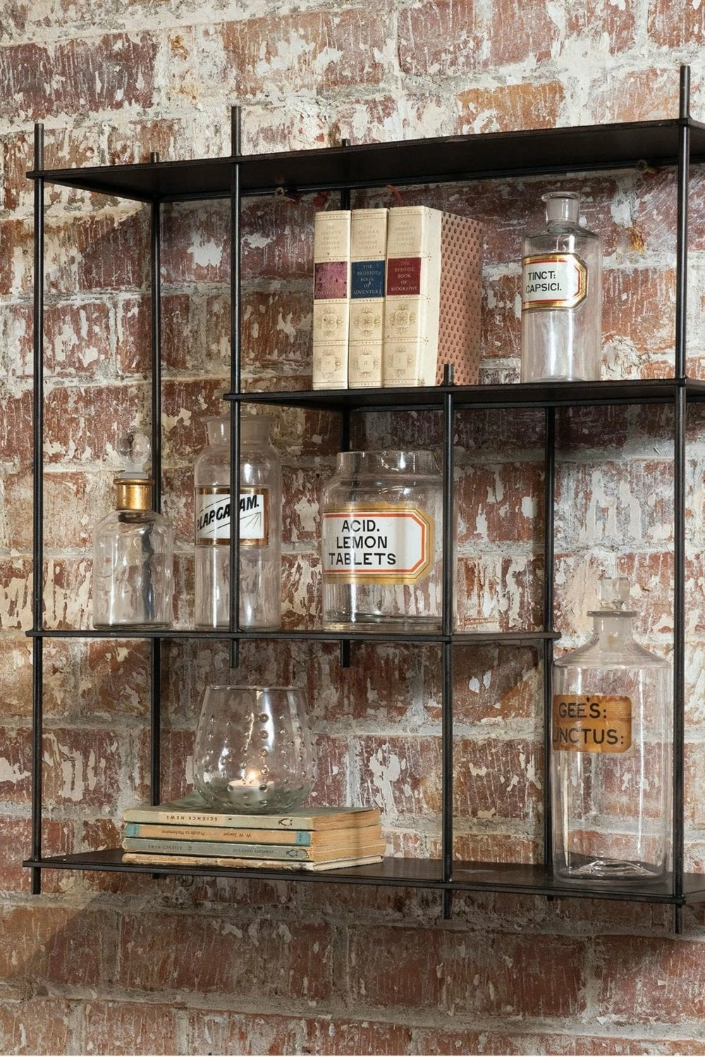 The Home Collection Avondale Tiered Iron Wall Shelf 4 The Home Collection Avondale Tiered Iron Wall Shelf