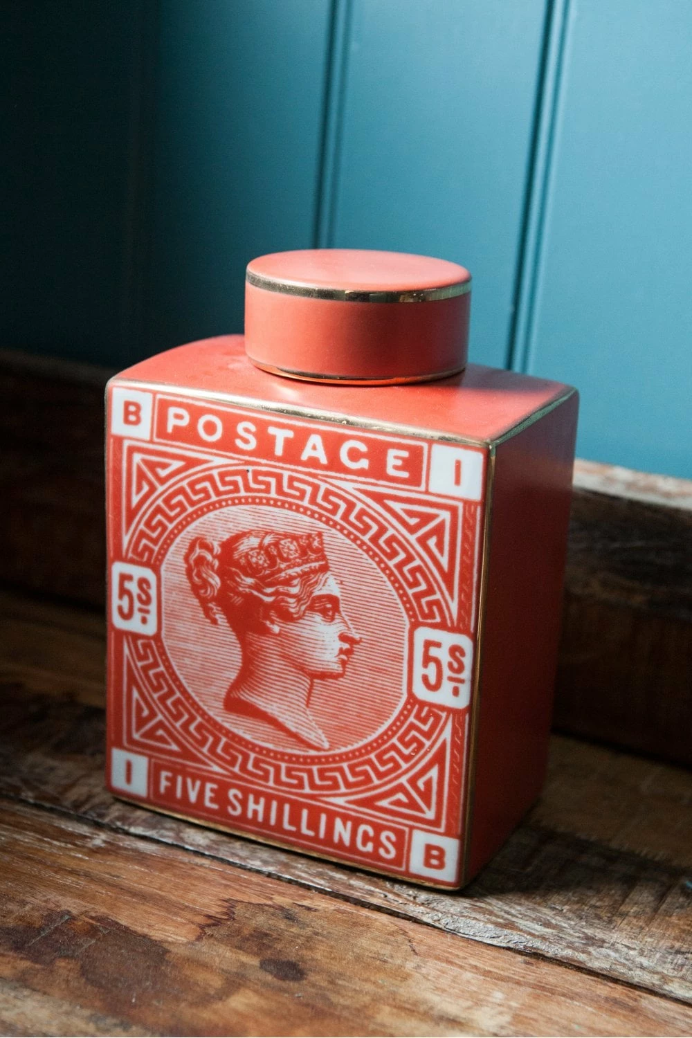 The Home Collection Red Stamp Ginger Jar 4 The Home Collection Red Stamp Ginger Jar