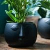 The Home Collection Black Pagan Face Planter 1 The Home Collection Black Pagan Face Planter