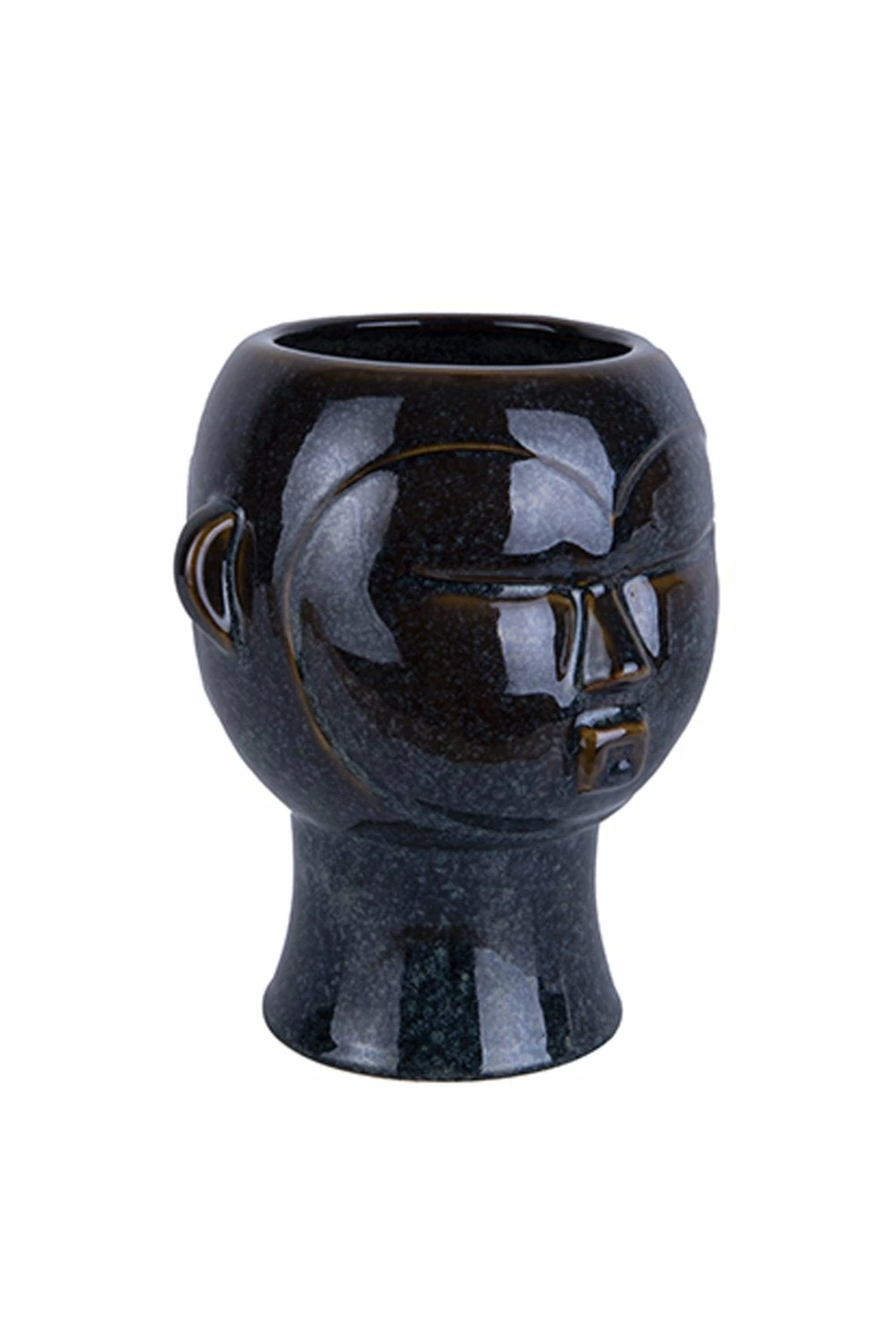 The Home Collection Round Mask Face Plant Pot In Dark Brown 5 The Home Collection Round Mask Face Plant Pot In Dark Brown