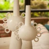 The Home Collection Cream Loop Ceramic Vase - Large 2 The Home Collection Cream Loop Ceramic Vase - Large