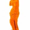 The Home Collection Flock Venus De Milo Figure In Bright Orange 2 The Home Collection Flock Venus De Milo Figure In Bright Orange
