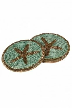 The Home Collection Set Of 4 Beaded Star Coasters