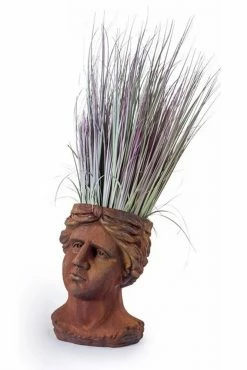 The Home Collection Antiqued Rusted Classical Head Planter