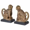The Home Collection Gold Monkey Bookends 1 The Home Collection Gold Monkey Bookends