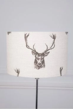 The Home Collection Hereford Straight Drum Shade Stag