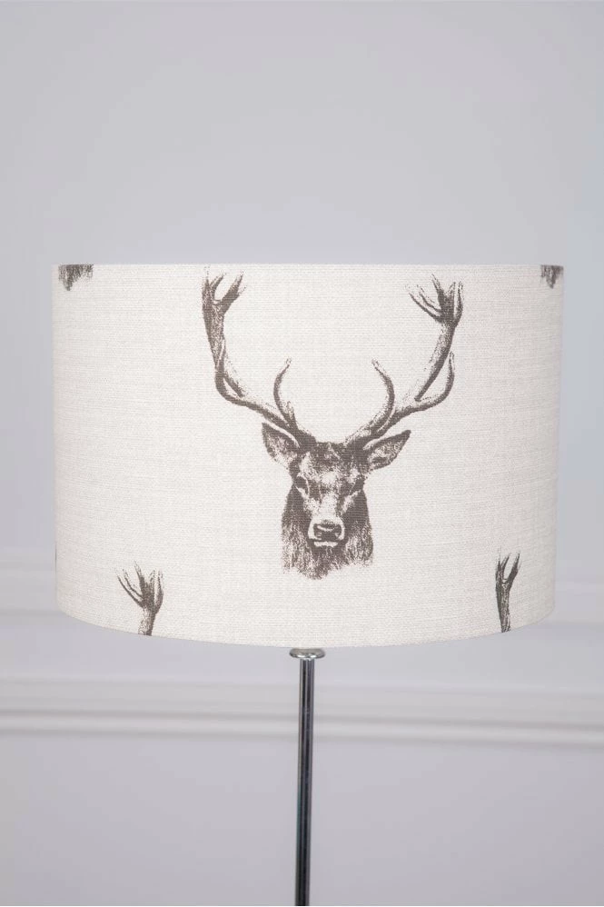 The Home Collection Hereford Straight Drum Shade Stag 3 The Home Collection Hereford Straight Drum Shade Stag