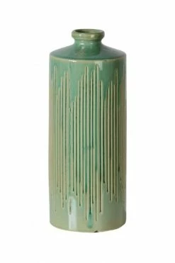 The Home Collection Yellow Green Bottle Vase