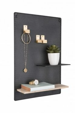 The Home Collection Black Memo Board Perky Mesh