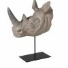The Home Collection Rhino Head Decoration On Stand